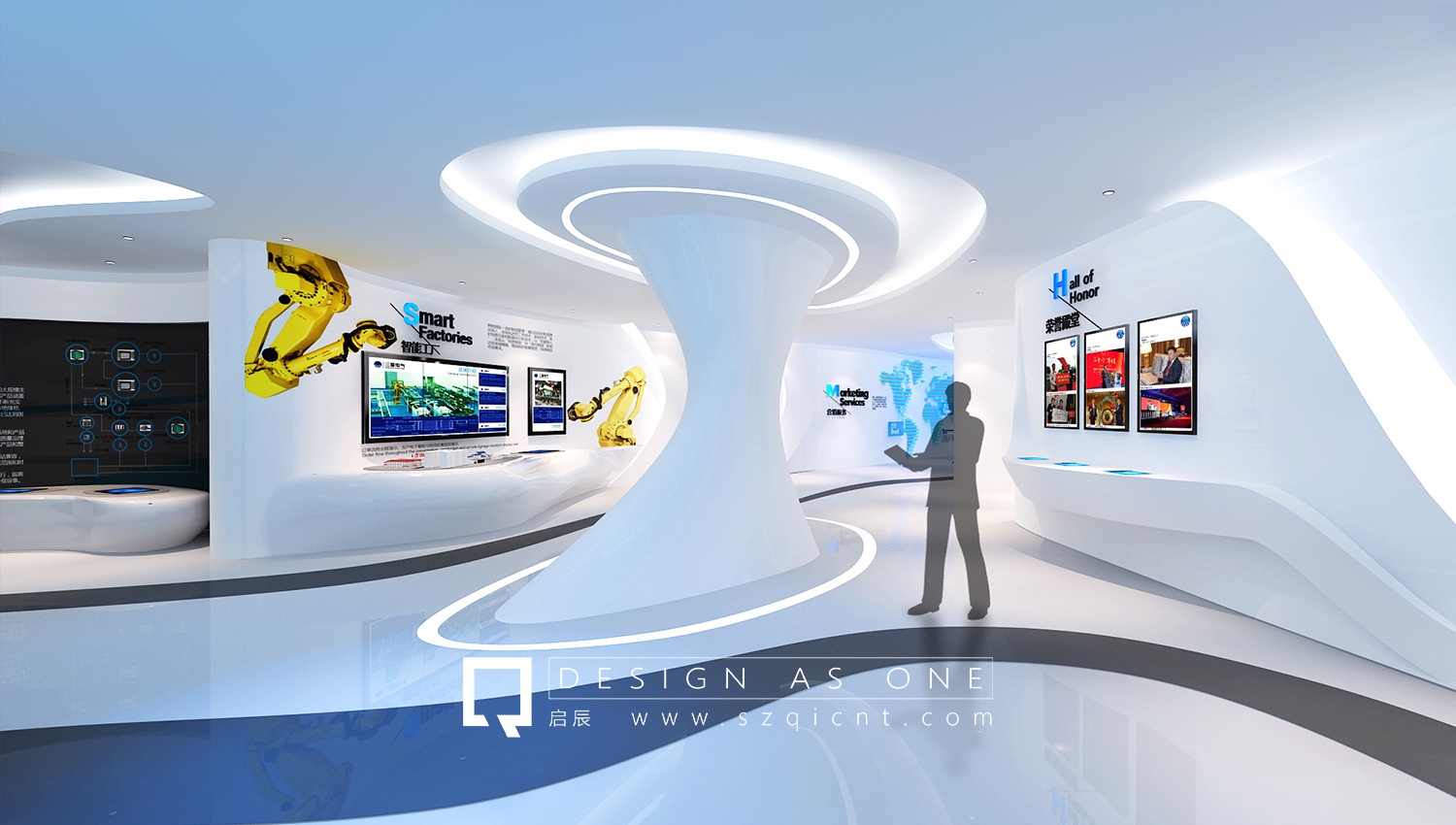 三星电气品牌展厅设计和展厅效果图